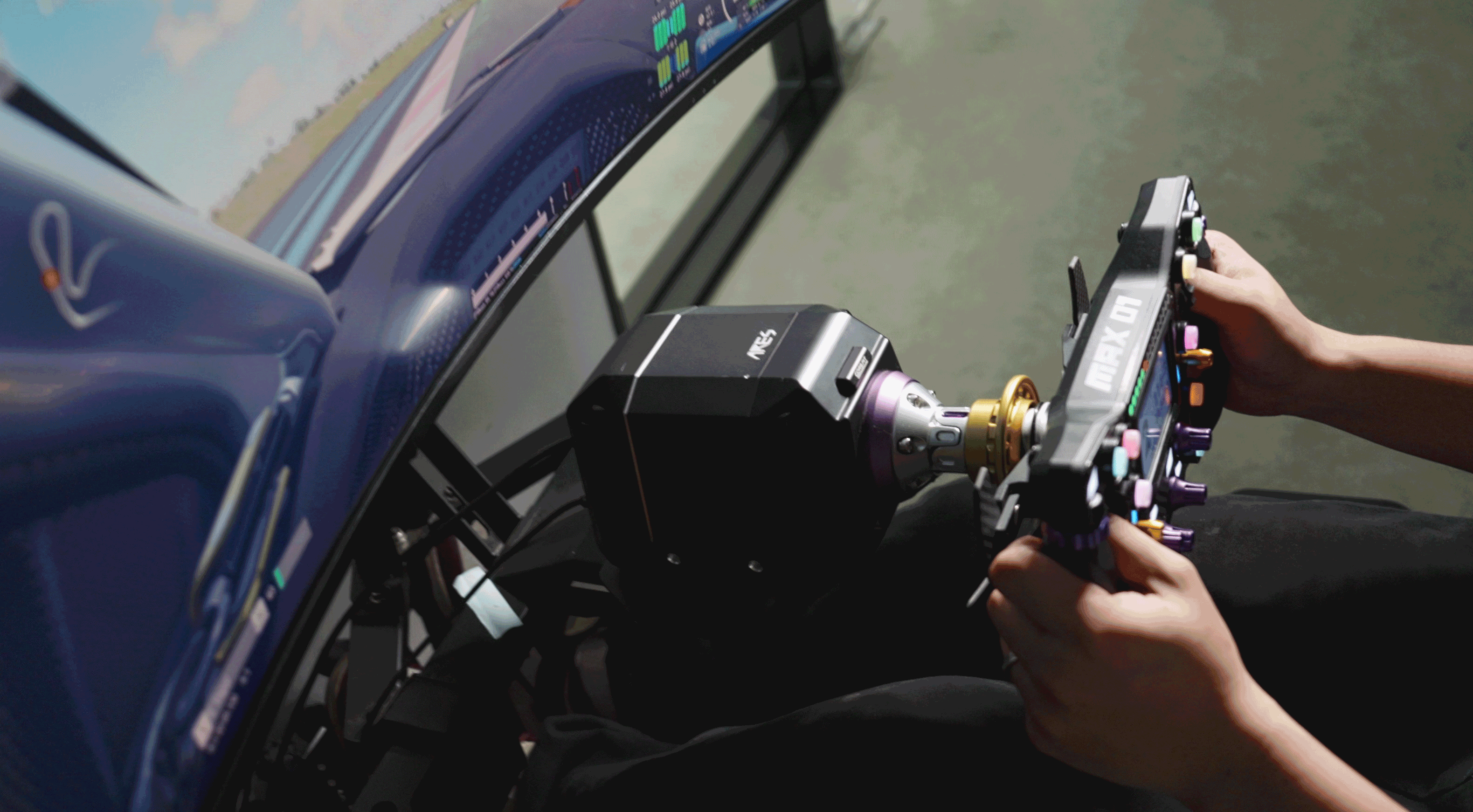Direct drive motor · Simulation driving racing simulator base